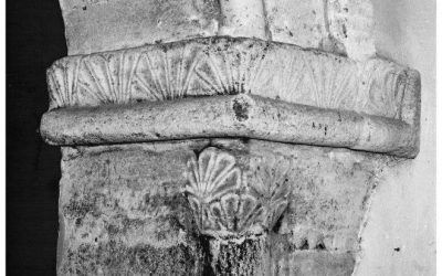 St Botolph’s north door, Saxon honeysuckle ornamented impost block