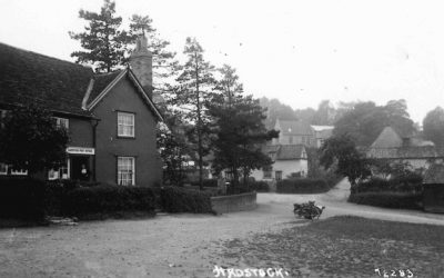 The Green, Post Office and view up Church Path, late 1920s