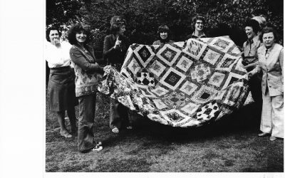 Hadstock Patchwork Quilt made by WI members in 1978
